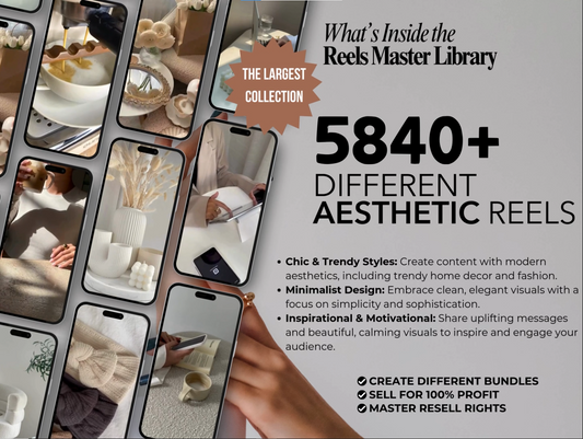 Reels Master Library: 5,840+ Aesthetic Reels