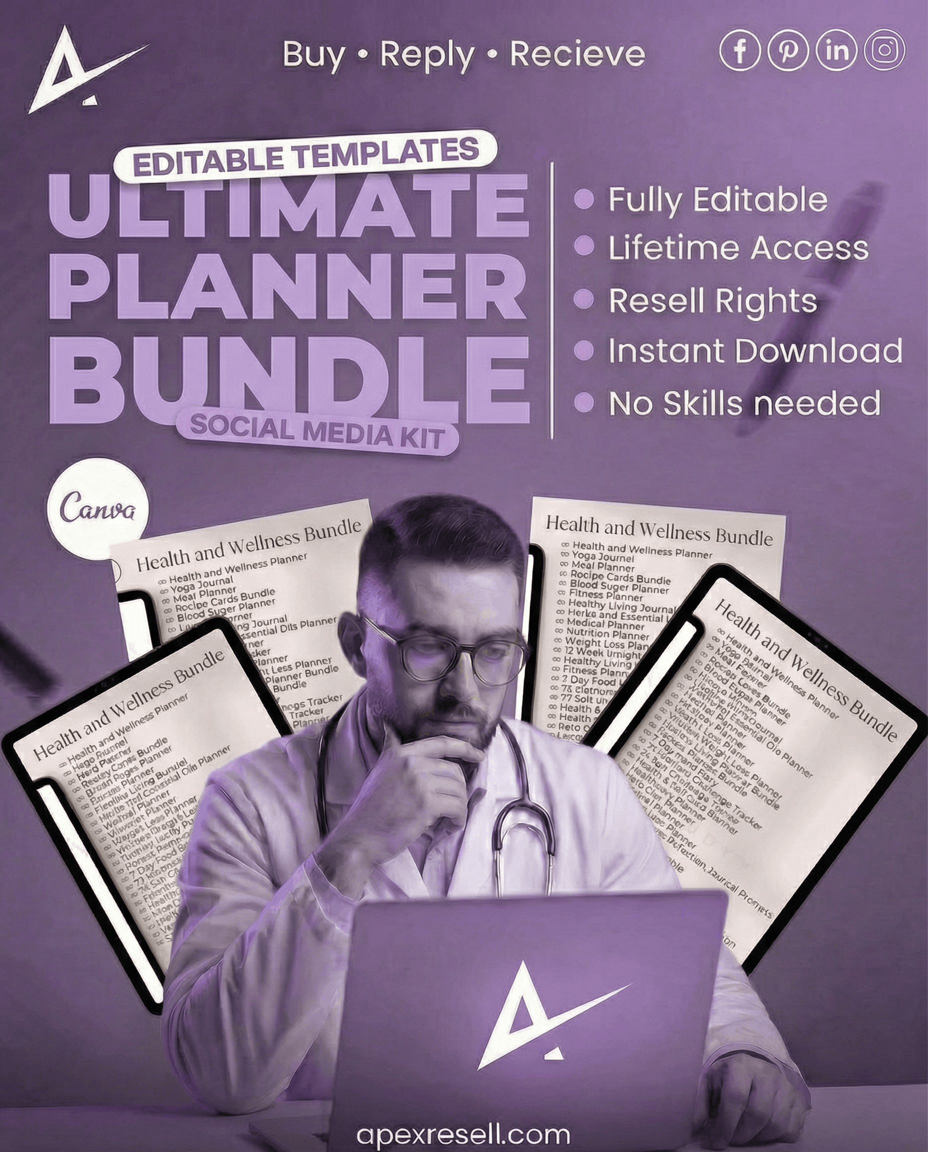 Ultimate Planner Canva Bundle
