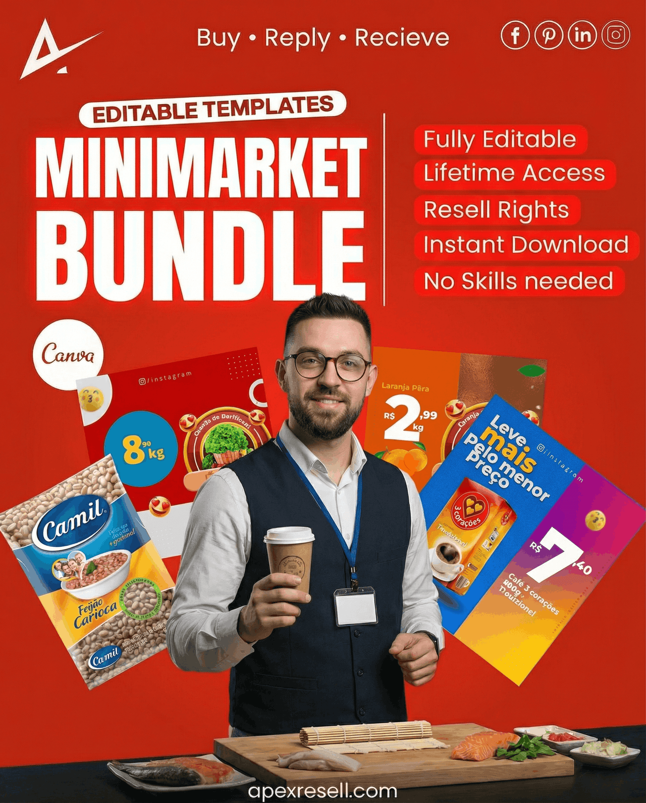 Minimarket Canva Bundle