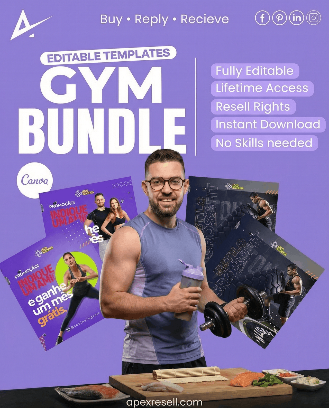 Gym Canva Bundle