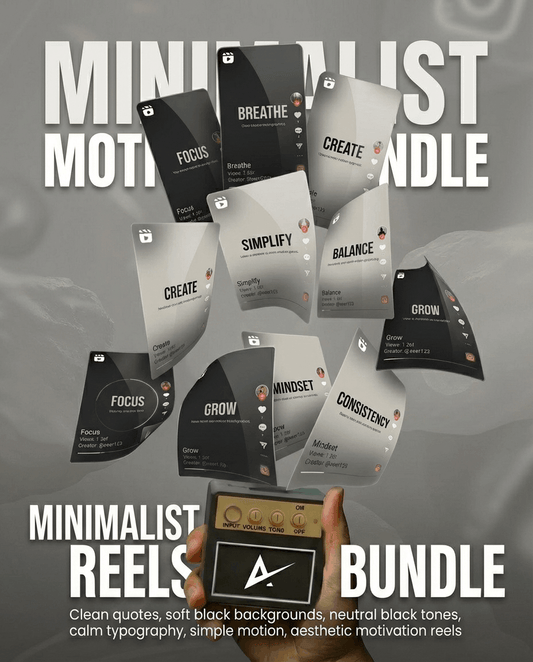 Reels Master Library: Minimalist Motivation Reels