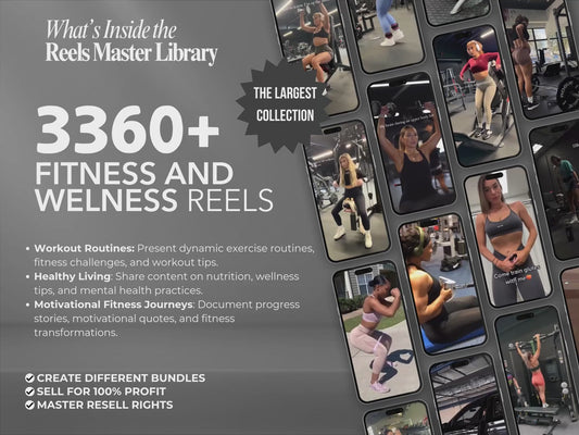 Reels Master Library: 3,360+ Fitness & Wellness Reels